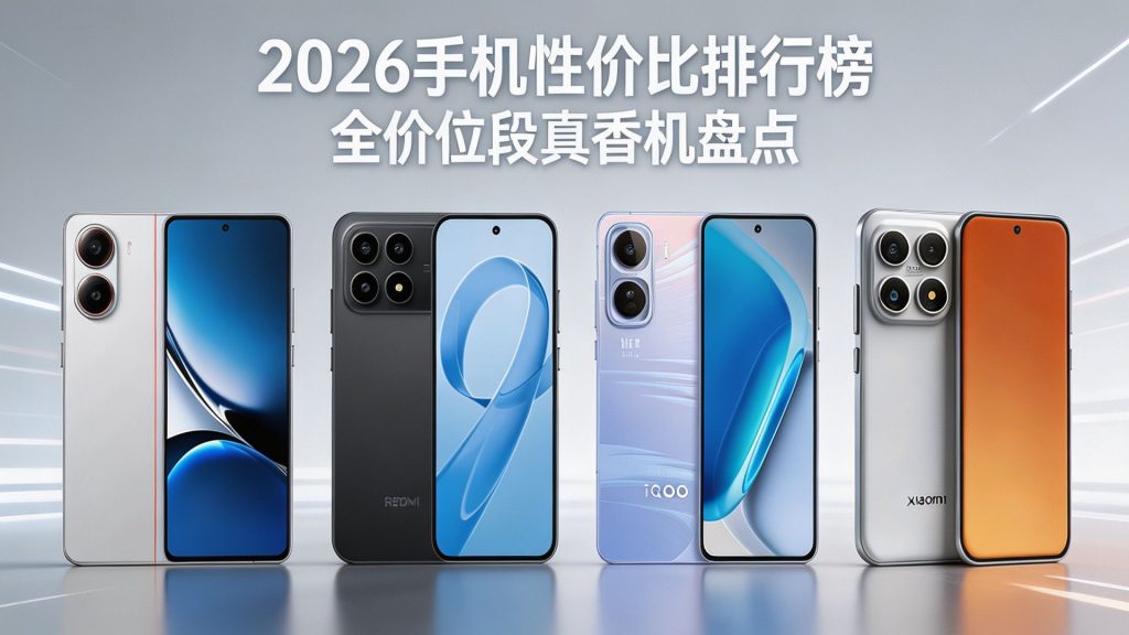 2026 手机性价比排行榜｜全价位段高性价比手机推荐，618 购机必看